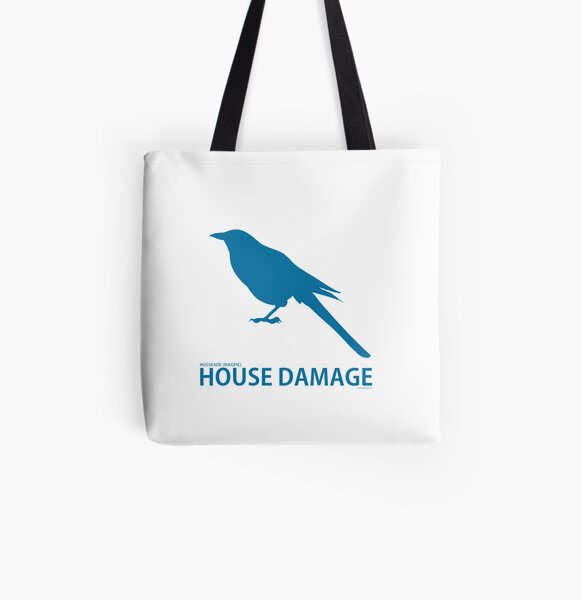 Silhouette of a Magpie illustration (Literal Danish) - Husskade All Over Print Tote Bag