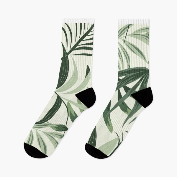 Item preview, Green tropical plants and flower pattern texture. Colorful summer design designed and sold by baligaia.