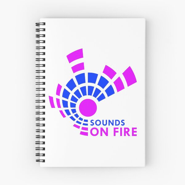 Item preview, SOUNDS ON FIRE NEON MUSIC DESIGN STYLE PINK BLUE designed and sold by Pimperoncini.