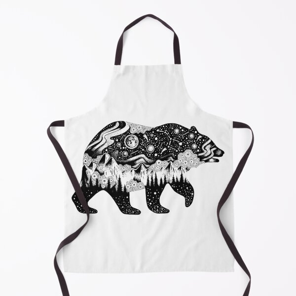 Item preview, Sketch Bear With Mountains Forest designed and sold by JTS STORE.