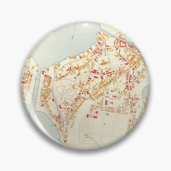 Item preview, Vintage Map of Moss Norway (1904) designed and sold by BravuraMedia.