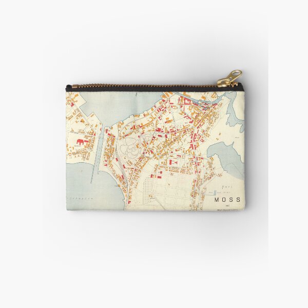 Item preview, Vintage Map of Moss Norway (1904) designed and sold by BravuraMedia.