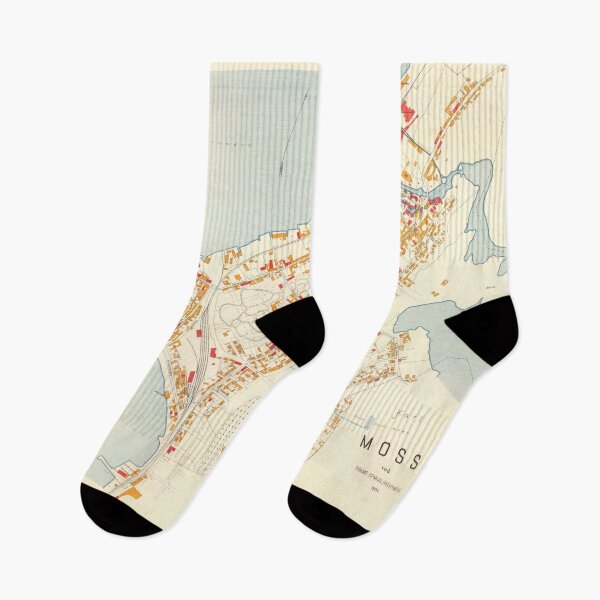 Item preview, Vintage Map of Moss Norway (1904) designed and sold by BravuraMedia.