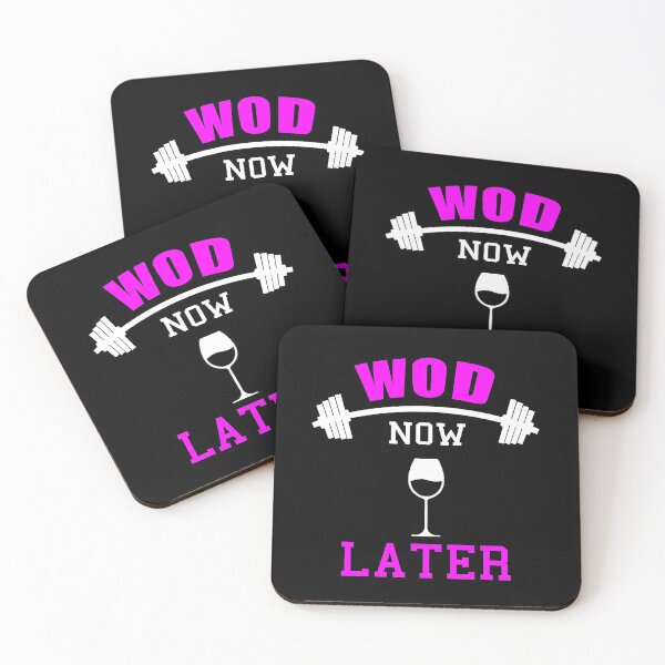 Item preview, WOD now wine later Funny Fitness Functional Fitness Lifter Gym Powerlifting T-shirt  designed and sold by Talia  Jones.