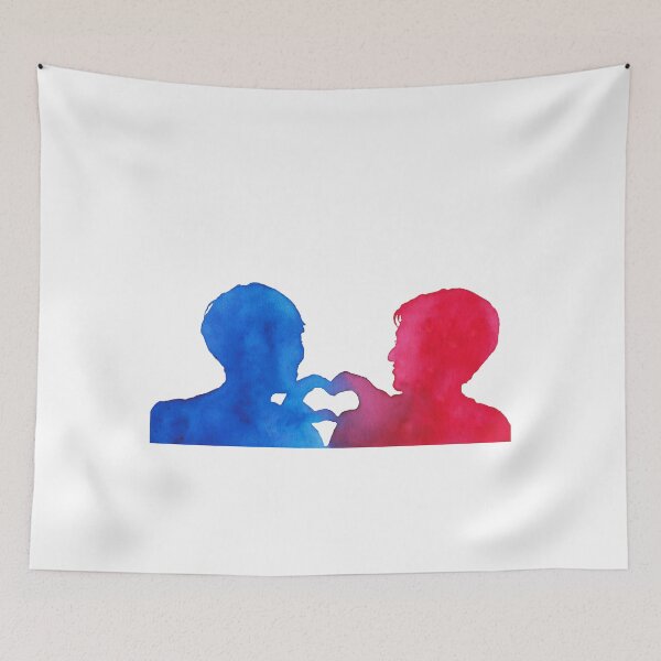 Item preview, MewGulf Heart (Rose Red and Blue) designed and sold by jeneva.