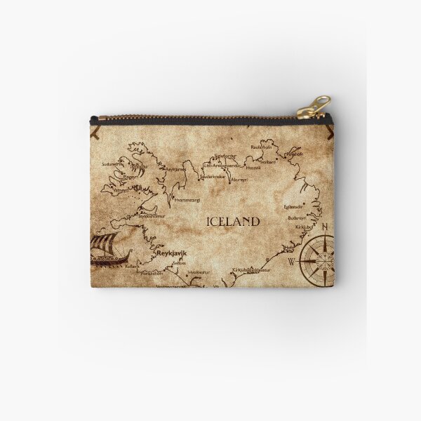 Item preview, Viking Icelandic Map designed and sold by FantasySkyArt.