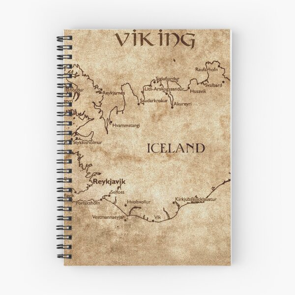 Item preview, Viking Icelandic Map designed and sold by FantasySkyArt.