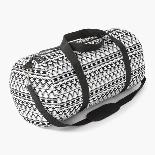 Item preview, Ethnic Aztec Tribal Striped Black & White Stylish Pattern designed and sold by Artification.