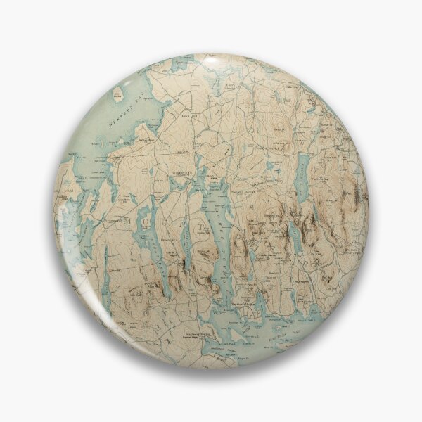 Item preview, Vintage Map of Mount Desert Island ME (1901) designed and sold by BravuraMedia.