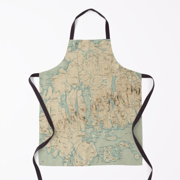 Item preview, Vintage Map of Mount Desert Island ME (1901) designed and sold by BravuraMedia.