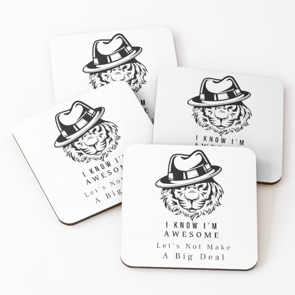 Item preview, I Know I'm Awesome Let's Not Make A Big Deal - Lion Drawing designed and sold by Smart Side.