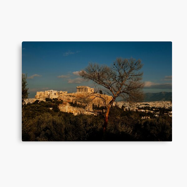 The Athens Acropolis and Cityscape Canvas Print