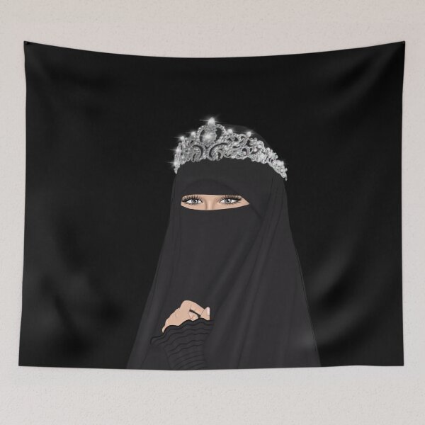 Item preview, Niqab queen muslimah woman drawing  designed and sold by Imanitasong.