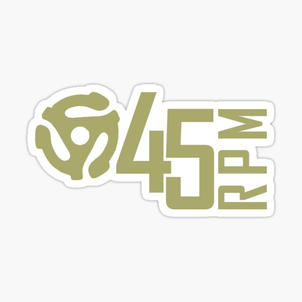 vinyl 45rpm Sticker