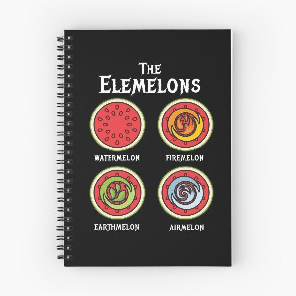 Item preview, The Elemelons Watermelon Fire Earth designed and sold by MooonTees.