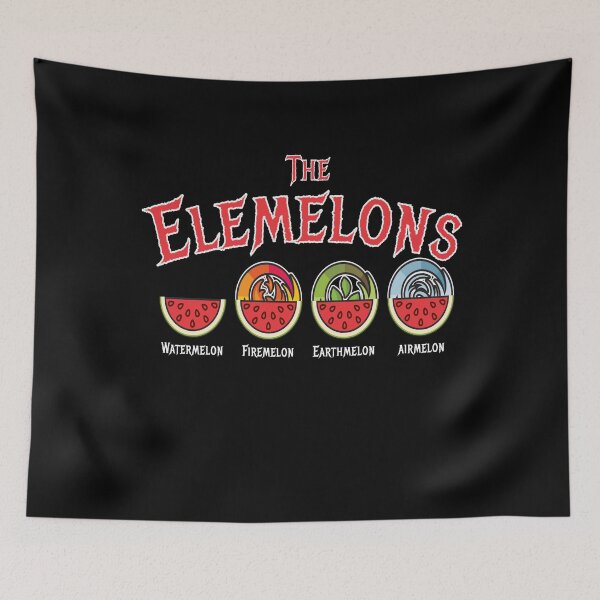 Item preview, The Elemelons Watermelon Fire Earth designed and sold by MooonTees.
