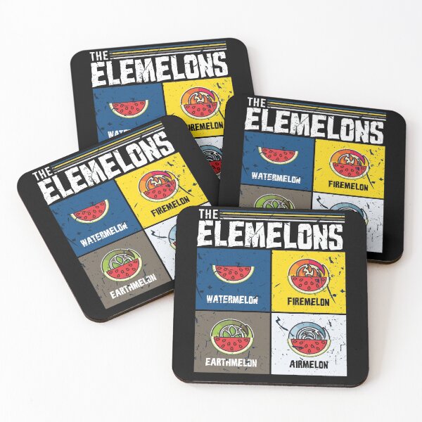 Item preview, The Elemelons Watermelon Fire Earth designed and sold by MooonTees.