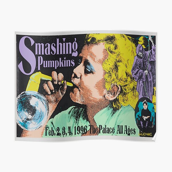 Smashing Pumpkins at The Palace Hollywood 1996 Poster Print. Poster