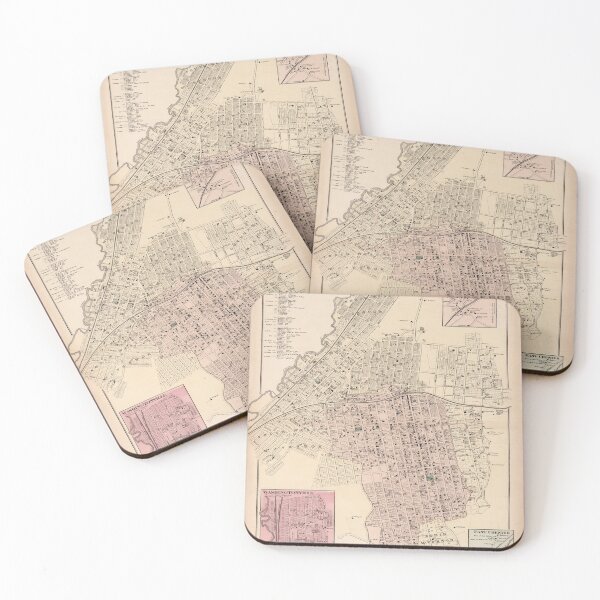 Item preview, Vintage Map of Mount Vernon NY (1872) designed and sold by BravuraMedia.