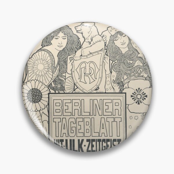 Item preview, HD. Berliner Tageblatt (Black and white version), by Ephraim Moses Lilien designed and sold by MINDTHECHERRY.
