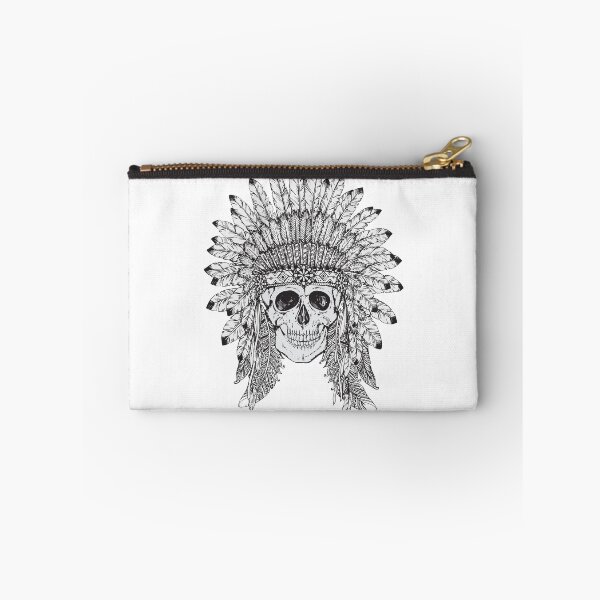 Item preview, Hand Drawn Indian Headdress With Skull designed and sold by JTS STORE.