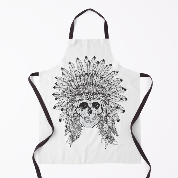 Item preview, Hand Drawn Indian Headdress With Skull designed and sold by JTS STORE.