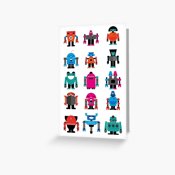Robots Greeting Card