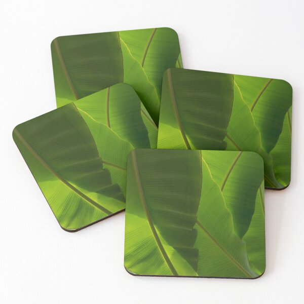 Item preview, Biophilic Green Tropics - Huge Banana Leaves - a Vertical View designed and sold by Georgia Mizuleva.