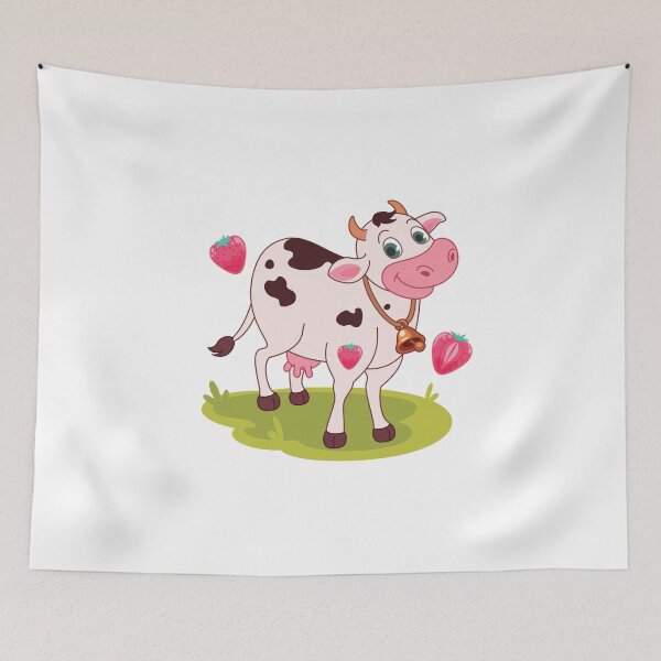 Aperçu de l'œuvre vache aux fraises créée et vendue par Amineharoni.