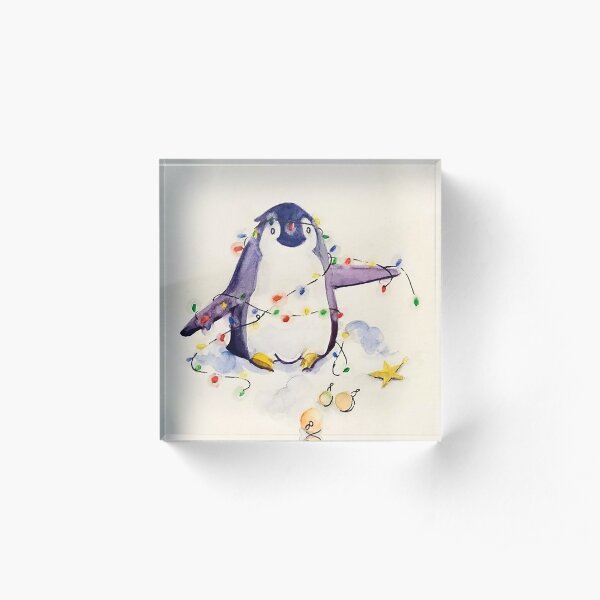 christmas penguin Acrylic Block