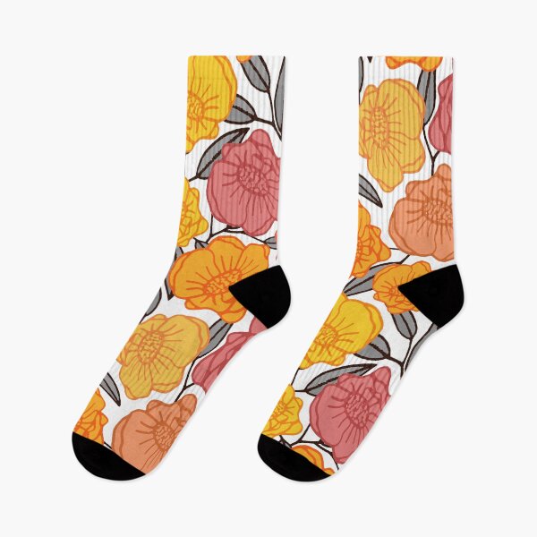 Item preview, Popping Poppies in bold fall colors  designed and sold by Perrin Le Feuvre.