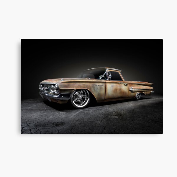 Chevrolet El Camino wall art. Wall decor photography canvas 11x14