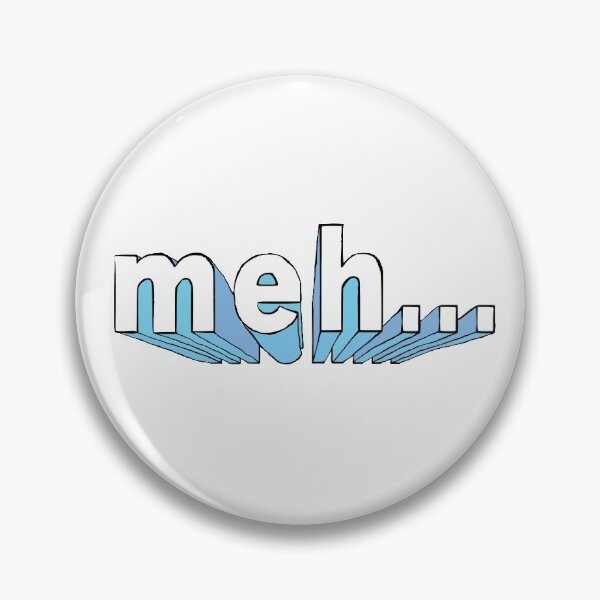Item preview, Meh Blue designed and sold by MadoMade.