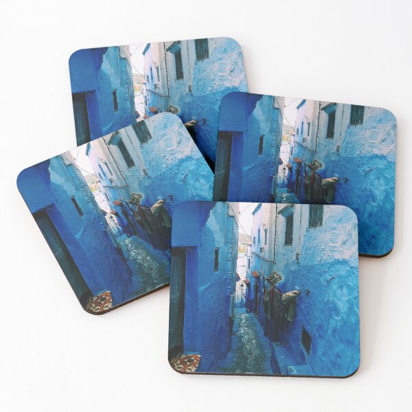 Item preview, Blue Moroccan Street, Chefchaouen designed and sold by Wanderlora.