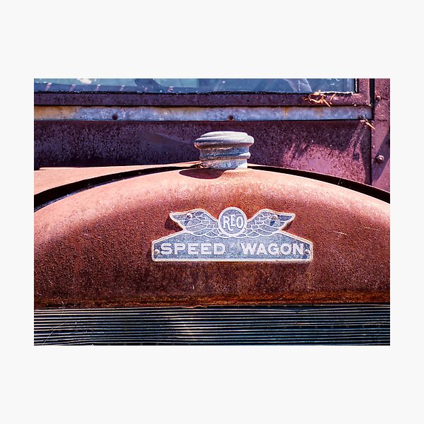 REO Speed Wagon Hood Emblem Photographic Print