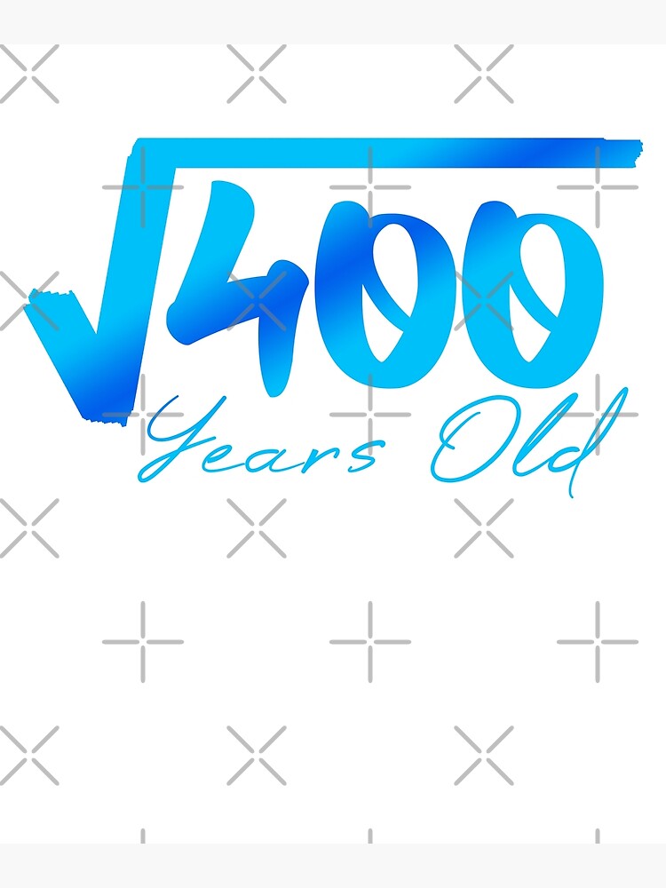 square-root-of-400-20th-birthday-20-year-old-gifts-poster-for-sale-by