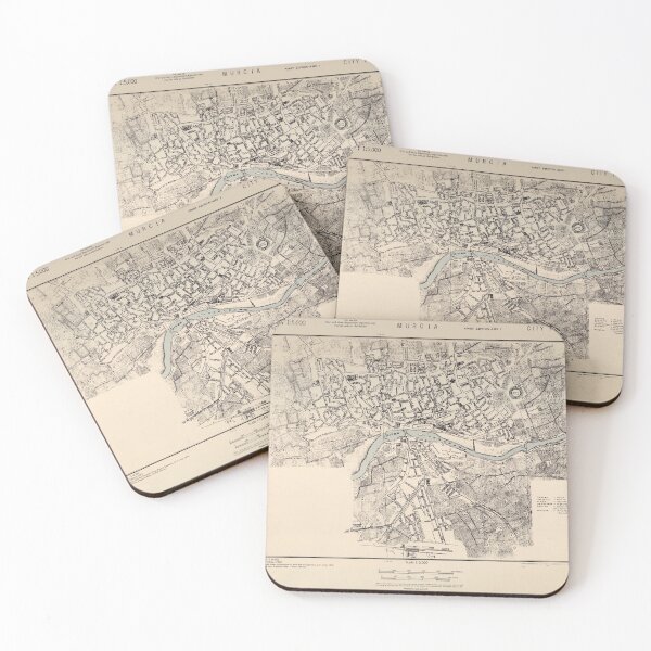 Item preview, Vintage Murcia Spain Map (1943) designed and sold by BravuraMedia.
