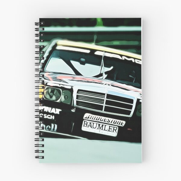 Aperçu de l'œuvre Affiche rétro de voiture DTM sur le carrousel de la Nordschleife – Illustration classique de l'Enfer Vert créée et vendue par Road To Track.