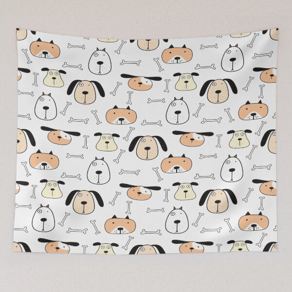 Item preview, Dog with bones Pattern designed and sold by ExploreStore.