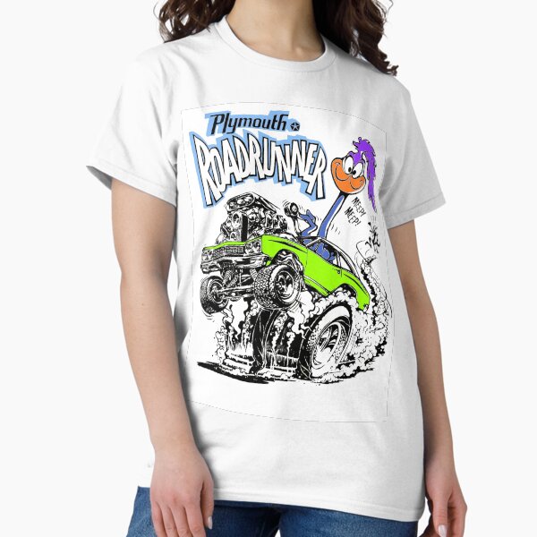 Item preview, Odd Rods Plymouth Roadrunner - Lime Green designed and sold by Retrostickersnz.