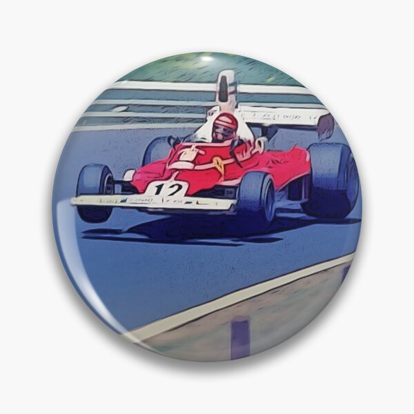 Artikelvorschau, Retro Ferrari F1 at Nordschleife Poster – Classic Green Hell Racing Art entworfen und verkauft von Road To Track.