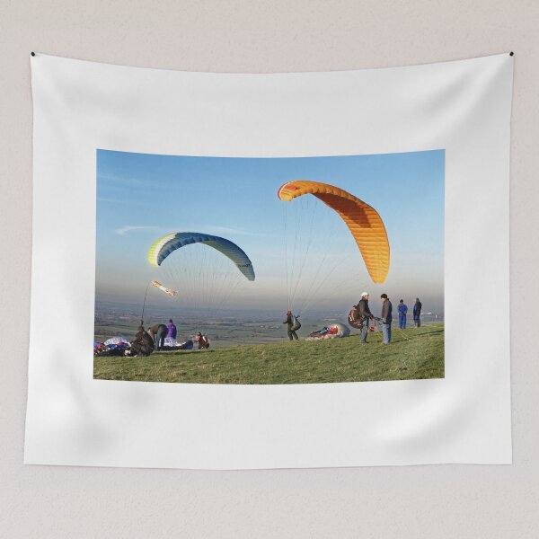 Item preview, Paragliders at the Westbury White Horse, Wiltshire, UK designed and sold by Andy Harker.