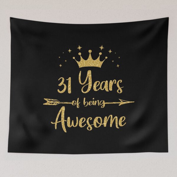 Item preview, Womens 31 Years Of Being Awesome Women 31st Happy Birthday design designed and sold by Grabitees.