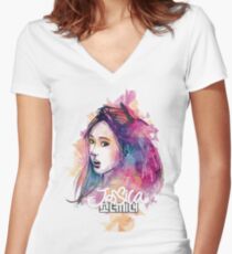 SNSD - Jessica Women's Fitted V-Neck T-Shirt