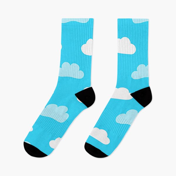 Item preview, Cute cartoon white and sky blue clouds in the sky designed and sold by Anmol Nayak.
