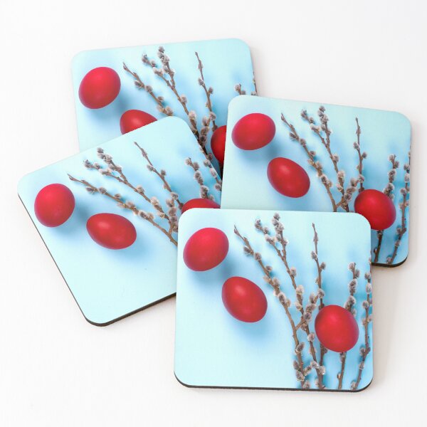 Item preview, Easter decoration with red Easter eggs designed and sold by Nikoleta Vukovic.