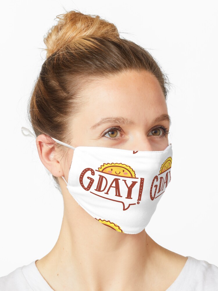 Thumbnail 1 of 5, Mask, G'day by AussiEmoji™ Australia designed and sold by dasvibes.