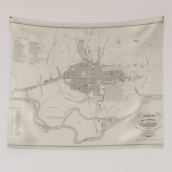 Item preview, Vintage Map of Nancy France (1835) designed and sold by BravuraMedia.