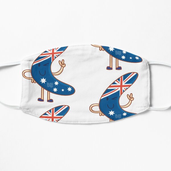 Aussie Boomerang Flat Mask