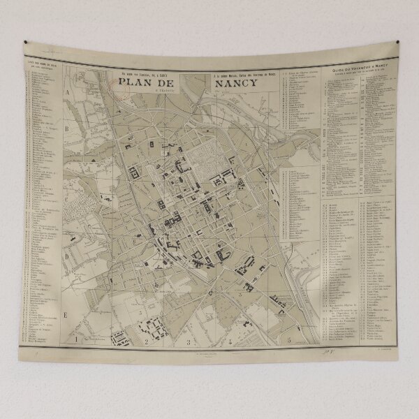 Item preview, Vintage Map of Nancy France (1894) designed and sold by BravuraMedia.